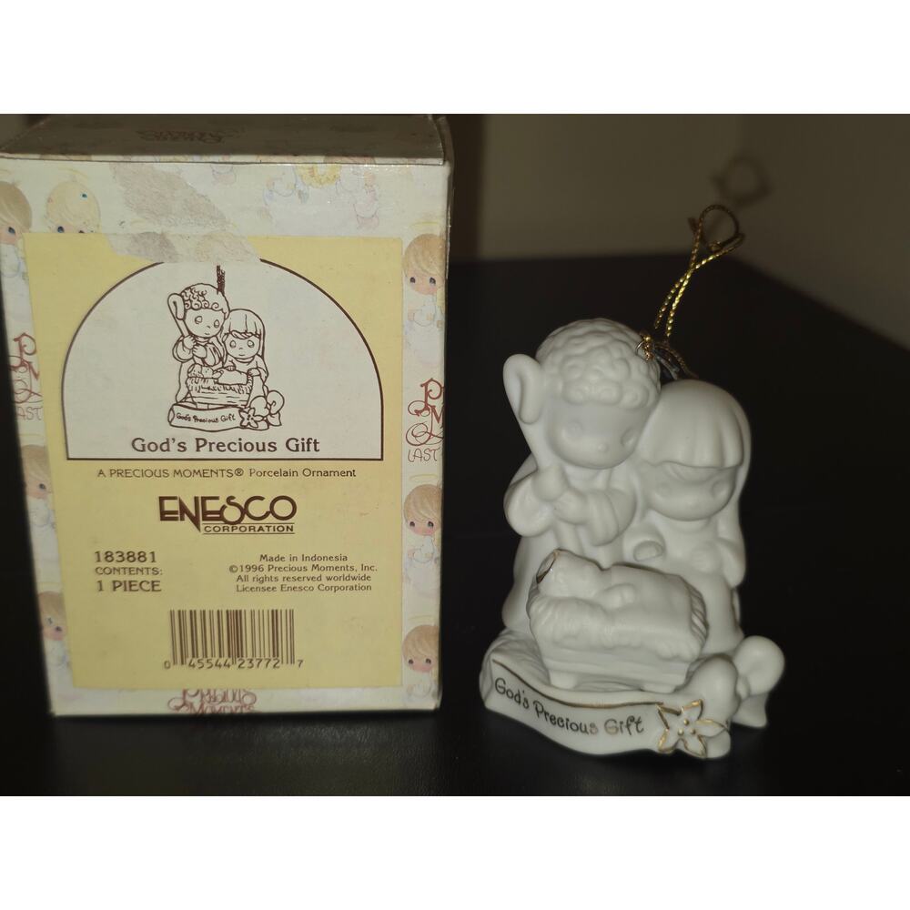 Precious Moments God’s Precious Gift Porcelain Ornament Enesco‎ 1996 183881
